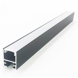 COLGANTE PERFIL H2 ALUMINIO CON DIFUSOR OPAL 20W 3MTS X 9MM ANCHO