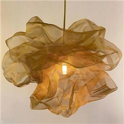 COLGANTE MOSS CON MALLA DE ALUMINIO ORO 60CM DE DIAMETRO