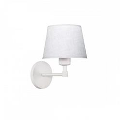 APLIQUE ODIN BLANCO PANTALLA CONICO LIENZO EGIPCIO BLANCO E27