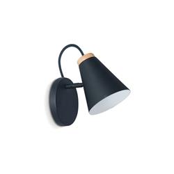 APLIQUE 8150 NORDIK NEGRO 1L E27 CON MOVIMIENTO