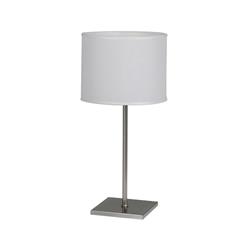 LAMPARA DE MESA ONIK PLATIL PANTALLA LIENZO BLANCO E27