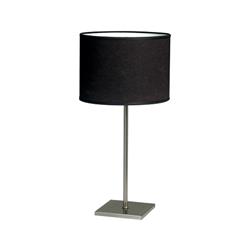 LAMPARA DE MESA ONIK PLATIL PANTALLA LIENZO NEGRO E27 