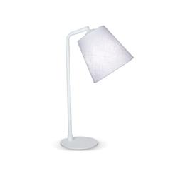 LAMPARA DE MESA 8800 MILA E27 CONICA LIENZO BLANCO 
