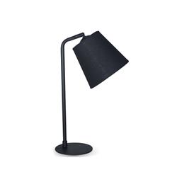 LAMPARA DE MESA 8800 MILA E27 CONICA LIENZO NEGRO