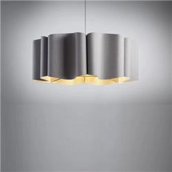 COLGANTE PAULINA ROBLE GRIS 60CM DIAMETRO X 33CM ALTO E27 (WOODS)