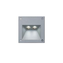 EMBUTIDO PARED ALBA EXTERIOR GRIS 2x1W 3000K 100LM IP54