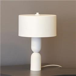 LAMPARA DE MESA YUKA BLANCA 1 LAMPARA E14 