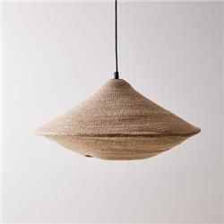 COLGANTE PRETORIA DE SEAGRASS NATURAL 1 LUZ E27 53CM DIAMETRO X 22CM ALTO