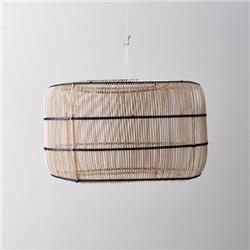 COLGANTE NESS DE FIBRA NATURAL 1 LUZ E27 50CM DIAMETRO X 35CM ALTO