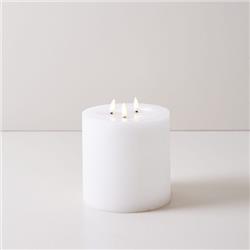 VELON LED 3 PAVILOS WHITE L 15CM DIAMETRO X 15CM ALTO - NO INCLUYE BATERIAS (USA 3 PILAS AA)