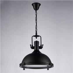 COLGANTE METALICO ACABADO EN NEGRO E27 