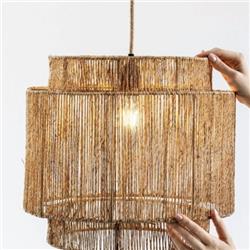 COLGANTE MILA YUTE NATURAL E27 40CM DIAMETRO X 35CM ALTO