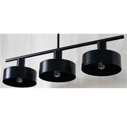 COLGANTE TORVI S X 3LUCES HIERRO NEGRO 80CM LARGO