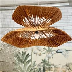 COLGANTE CAPELINA DOBLE PAPEL KRAFT 60CM/80CM E27