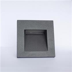 EMBUTIDO DE PARED FACE 2 GRIS 3W 3000K 65° 240LM CRI80 IP65