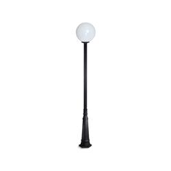 FAROLA GLOBO 8541 LED NEGRO COLUMNA N CON TABAQUERA E27 IP23