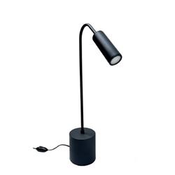 LAMPARA DE MESA DAVEN NEGRA LED CALIDO INTEGRADO