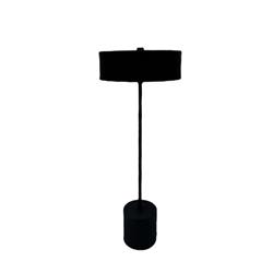 LAMPARA DE MESA AXE NEGRA 2 LUCES G9 CON DIFUSOR ACRILICO 
