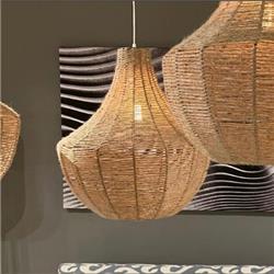 COLGANTE IMPERIO YUTE NATURAL E27 40CM DIAMETRO X 50CM ALTO