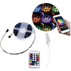 KIT TIRA LED 5050 RGB 2MT MANEJO DE COLOR CON CONTROL
