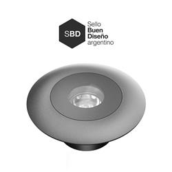 EMBUTIDO PISO TOPO-10 GRIS 60º 10W 2700K 1000LM IP