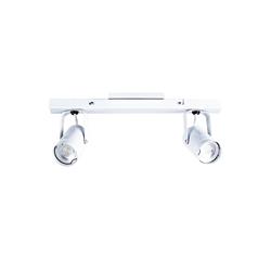 PLAFON TILCARA NEGRO 2LUCES MOVIL BASE REGLETA GU10 