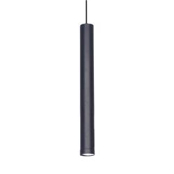 COLGANTE TUBO ECO CANALS NEGRO 1LUZ GU10