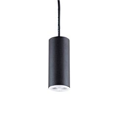 COLGANTE TUBO ECO CANALS NEGRO 1LUZ GU10