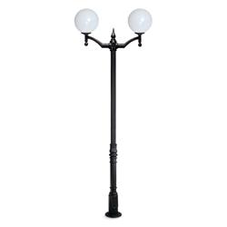 FAROLA GLOBO SIMPLE 8335/2 ALUMINIO NEGRO 15-23W IP23 E27