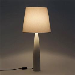 LAMPARA DE MESA MALVA PANTALLA NEGRA E27