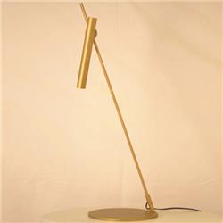 LAMPARA DE MESA PEPA INCLINADA ORO E27