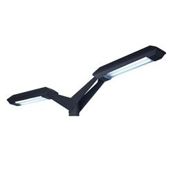 CABEZAL DOBLE 4600/2 ALUMINIO NEGRO 2LUCES E27 IP44