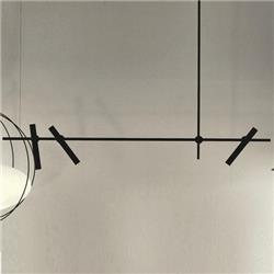 COLGANTE PEPERINA ALUMINIO NEGRO 3 LUCES E27