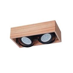 PLAFON MADERA INTERIOR METAL NEGRO 2L MOVIL AR111