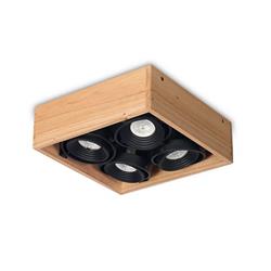 PLAFON MADERA INTERIOR METAL BLANCO 4L MOVIL AR111