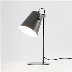 LAMPARA DE MESA GRIMM GRIS HIERRO E27