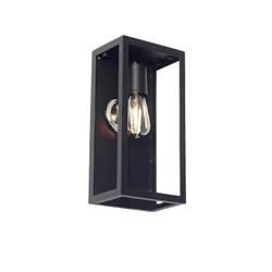 APLIQUE FAROL M302 HIERRO NEGRO VIDRIO TRANSPARENTE E27