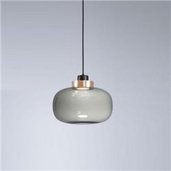 COLGANTE ALASSIO VIDRIO GRIS 30W 2700K 