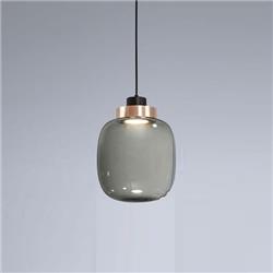 COLGANTE ALASSIO VIDRIO GRIS 25W 2700K