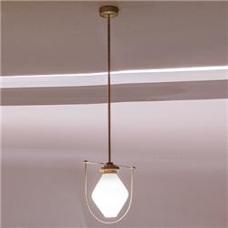 COLGANTE CORAL LED BRONCE, MADERA Y FILAMENTO PLA