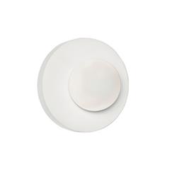 APLIQUE LUNA MADERA BLANCA TULIPA DE VIDRIO G9 