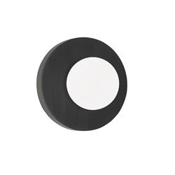 APLIQUE LUNA MADERA NEGRA TULIPA DE VIDRIO G9 