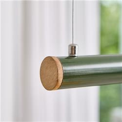 COLGANTE TUBA ALUMINIO PINTADO VERDE 15W 3000/3500K 1350LM 220V 160CM