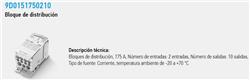 BLOQUE DISTRIB.175A 9D015175 10/70- 10 Sal.2,5/16mm2