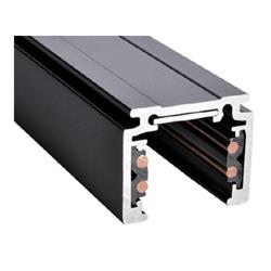RIEL TRACK LV ALUMINIO NEGRO 3 MTS BAJO VOLTAJE 48V IP20