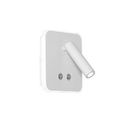 APLIQUE RIO CUADRADO BLANCO CON MOVIMIENTO E INTERRUPTOR TOUCH 