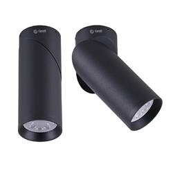 PLAFON CALA ALUMINIO NEGRO GU10 IP20 220V