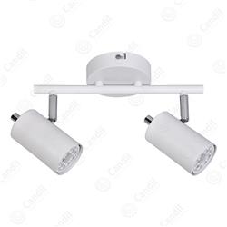 APLIQUE MEMO CHAPA BLANCO 2LUCES GU10 IP20 220V