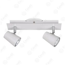 APLIQUE SOTANA CHAPA BLANCA 2LUCES GU10 IP20 220V