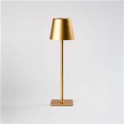 LAMPARA DE MESA DELFI DORADO LED 3 TONALIDADES INALAMBRICA